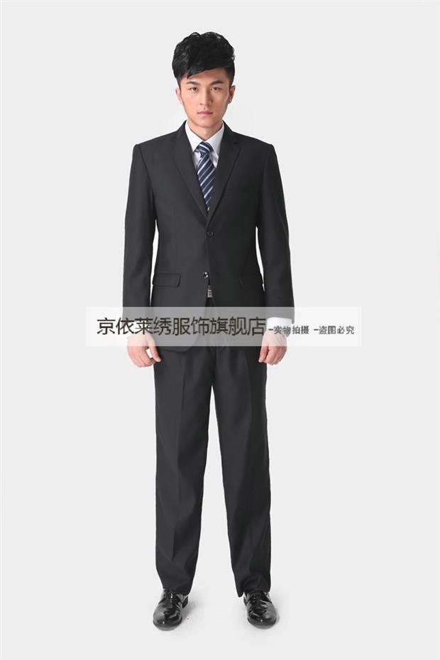 Bắc Kinh Yilai Thêu 2016 Mùa thu mới Bộ đồ vest nam Bộ quản lý sảnh khách sạn Foreman Áo len bằng vải quần dài nam