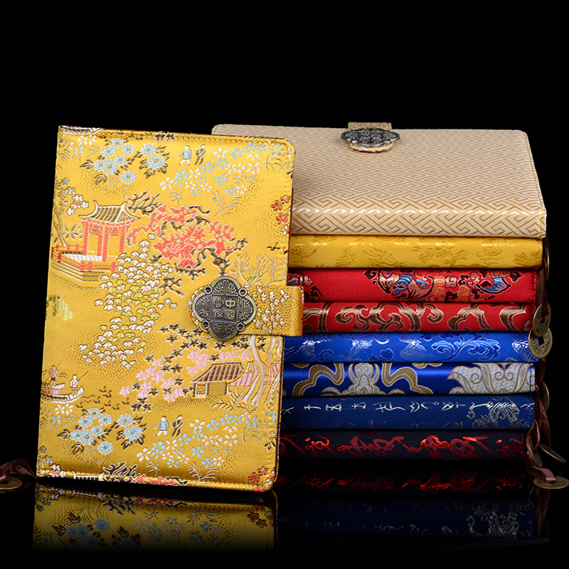 Nanjing Yunjin notebook Chinese style characteristic embroidery small gift business customization Go abroad to send old foreigners gifts