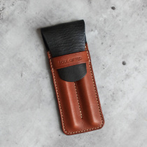 Handmade genuine leather pen cover pen case pen protective cover signature pen protective cover pen storage support customization