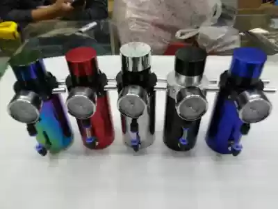 New car universal modified oil breathable pot with table round exhaust pipe oil pot secondary intake filter pot