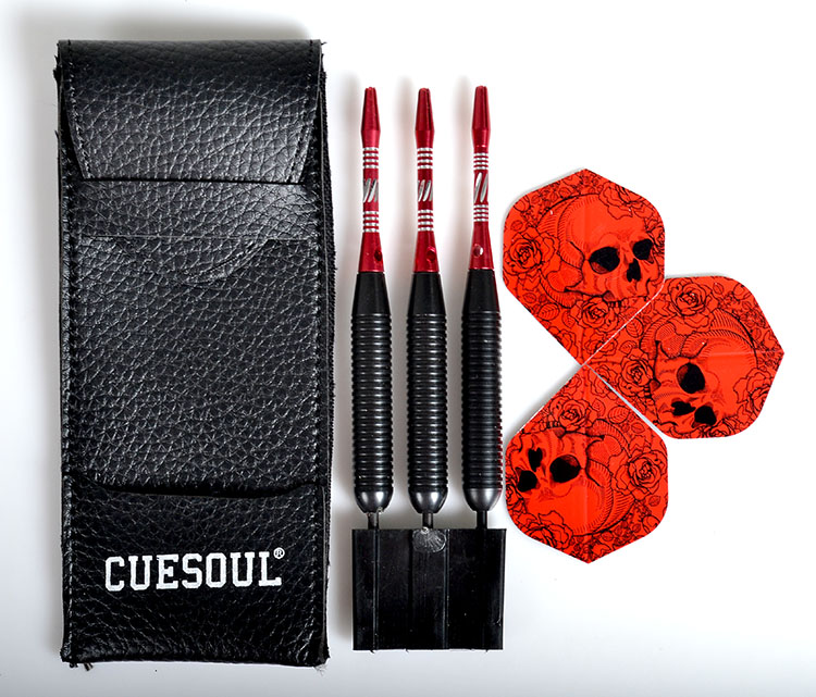 CUESOUL Q 獣 26g kim phi tiêu chuyên nghiệp kim nhôm phi tiêu chuyên nghiệp chống rơi phi tiêu hộp đặt - Darts / Table football / Giải trí trong nhà phi tiêu gỗ