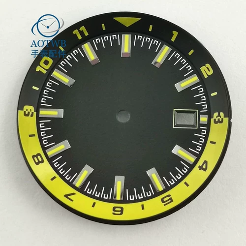 Часы, аксессуары, черный белый модифицированный циферблат, 36.5мм, 35A