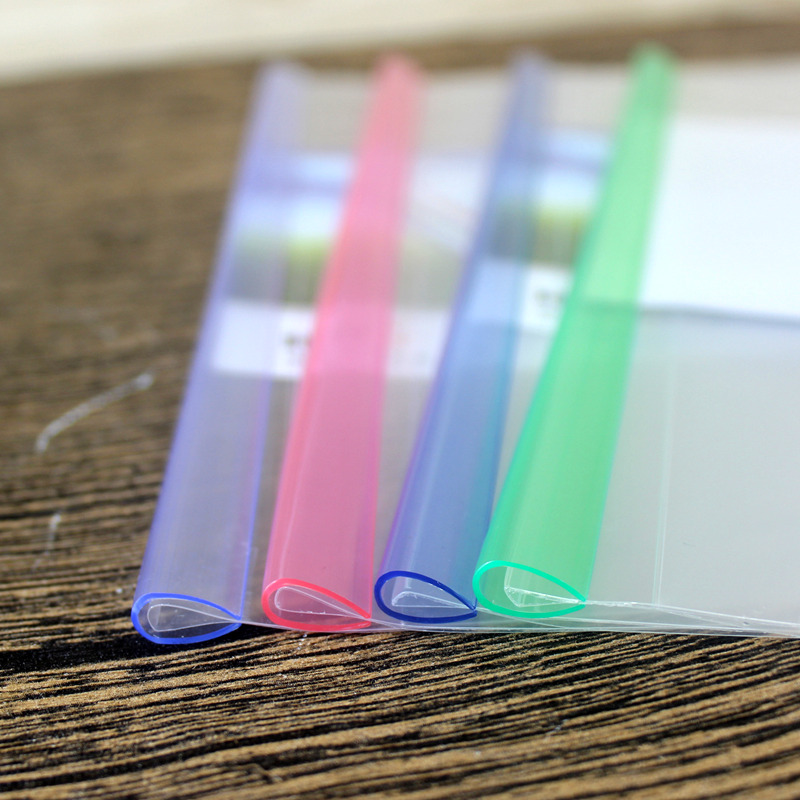 Small pull rod A4 Reporter Clear Plastic folder Color CV Set Bottle Pumps Folder 10 packs