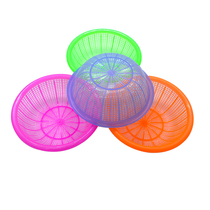 5 small round plastic rice basket pore drain fruit basket rice sieve strawberry Bayberry Bayberry basket picking basket