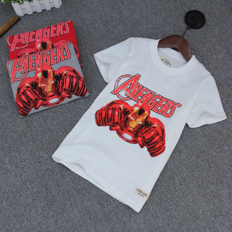 Boy cotton short sleeve summer baby shirt printed half sleeve T-shirt cotton shirt