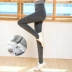 Cộng với quần nhung nữ cao eo yoga mùa thu đông siêu co dông bên ngoài mặc quần legging thấm hút ẩm cotton thể thao thoáng khí