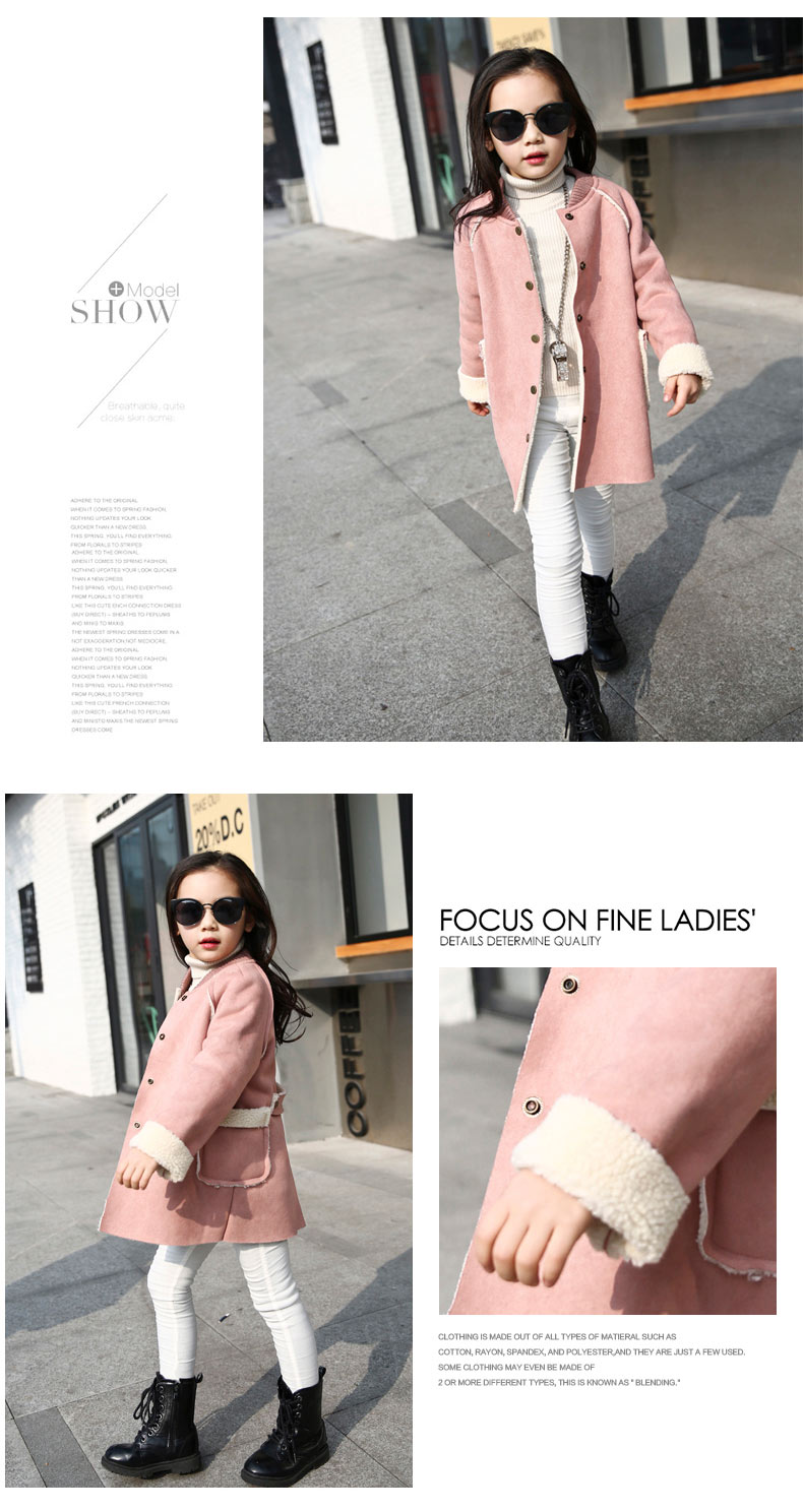 Manteau pour fille en cachemire - Ref 2162407 Image 22