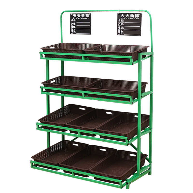 Supermarket fruit shelves display shelves fruit shop convenience store