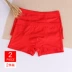 Đồ lót nam 2 chất liệu cotton, size lớn năm nay, bốn góc, quần to màu đỏ, quần boxer thoáng khí Võ sĩ quyền Anh