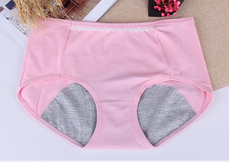 Quần lót cotton nữ chất liệu sợi tre đồ lót sinh lý chống rò rỉ cô gái quần gợi cảm 85-110 kg quần lót lọt khe xẻ đáy