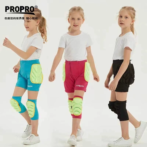 Детское лыжное защитное снаряжение, штаны, скейтборд для уличного катания, наколенники, комплект, защита при падении