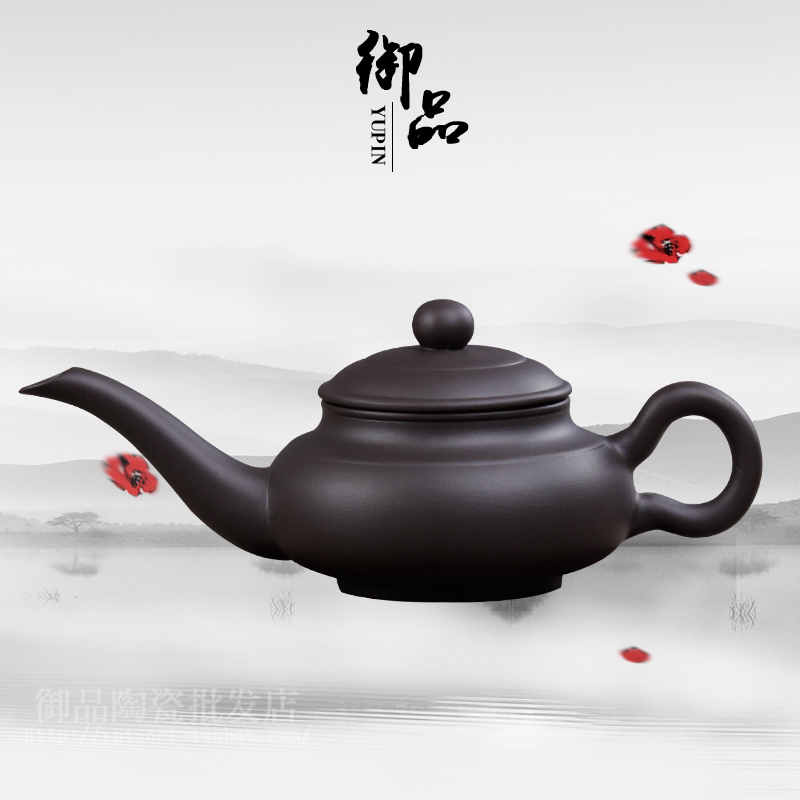 Lixing Pure Handmade Zhu Clay Purple Cassera Teapot Teapot God Lamp Pot Filter Tea Pot Raw Mine Handlebar Kung Fu Tea Pot