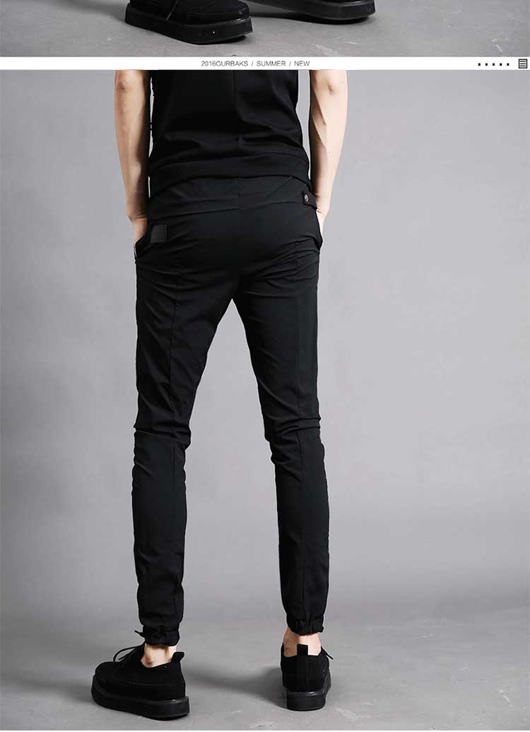 Quần Gurbaks phiên bản Hàn Quốc của quần yếm hip hop Quần lửng và quần nhung dày mới cho nam jogger nam