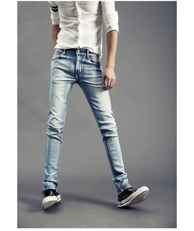 Jeans pour adolescent pieds Slim GURBAKS en coton pour Quatre saisons - Ref 1485897 Image 18