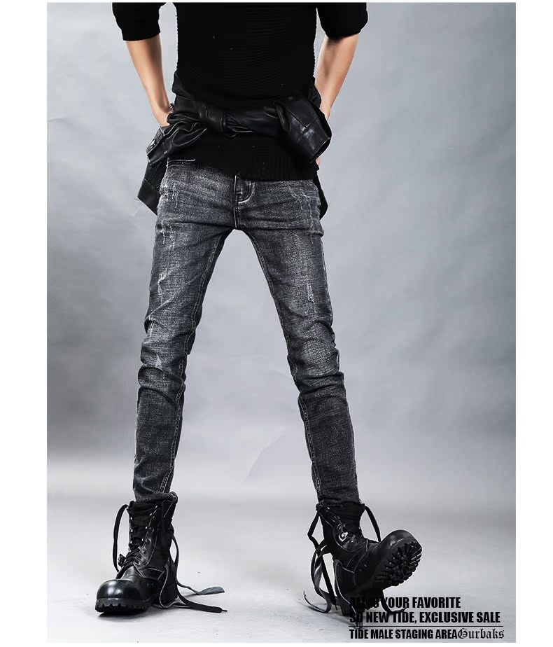 Jeans pour jeunesse pieds Slim GURBAKS en coton pour Quatre saisons - Ref 1485943 Image 16