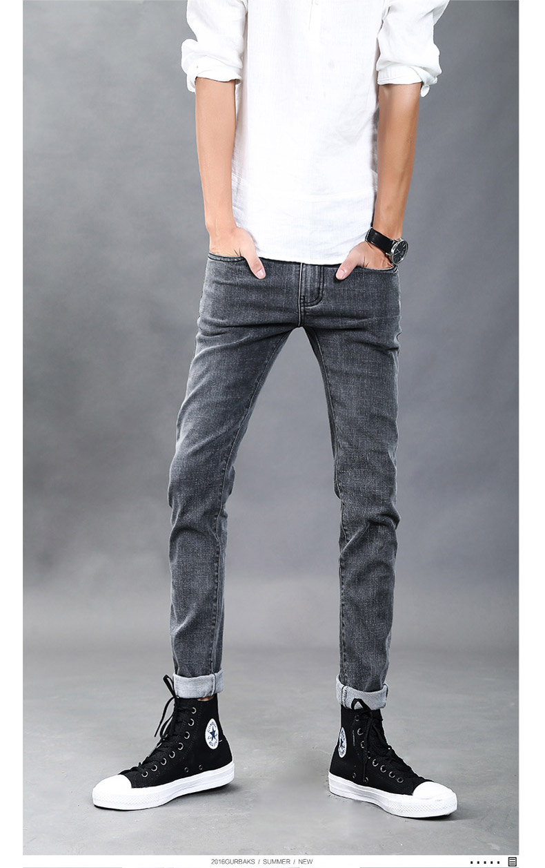 Jeans pour jeunesse pieds Slim GURBAKS en coton pour Quatre saisons - Ref 1485799 Image 15