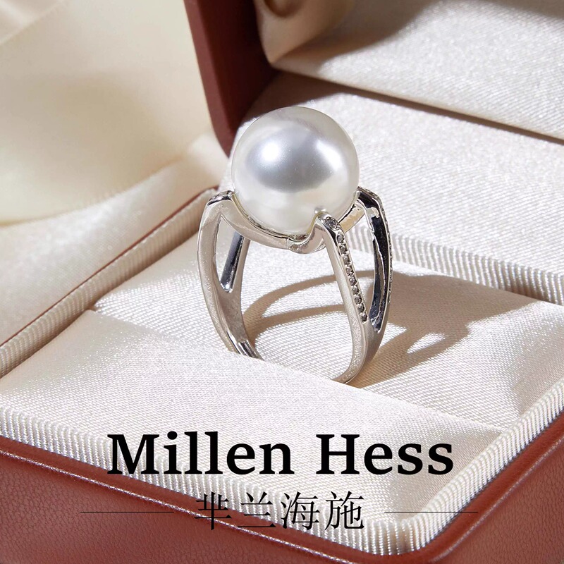 Pointed Tower Imitation Pearl Australian White Ring 2026 New Model for Women, Light Luxury, High-End Feel, Large Adjustable Opening, Exquisite and Elegant Pointed Tower Imitation Pearl Australian White Ring 2026 New Model for Women, Light Luxury, High-End Feel, Large Adjustable Opening, Exquisite and Elegant