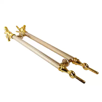 China good voice imitation red bronze green bronze KTV door handle handle handrail Hotel door high-end handle