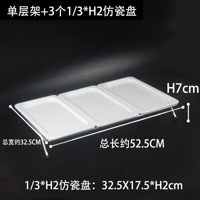 Đĩa trái cây hai ngăn tự phục vụ Bộ đồ ăn tráng miệng trưng bày đứng đĩa thức ăn nguội Đĩa ăn nguội có nắp lật trong suốt sáng tạo - Đồ ăn tối