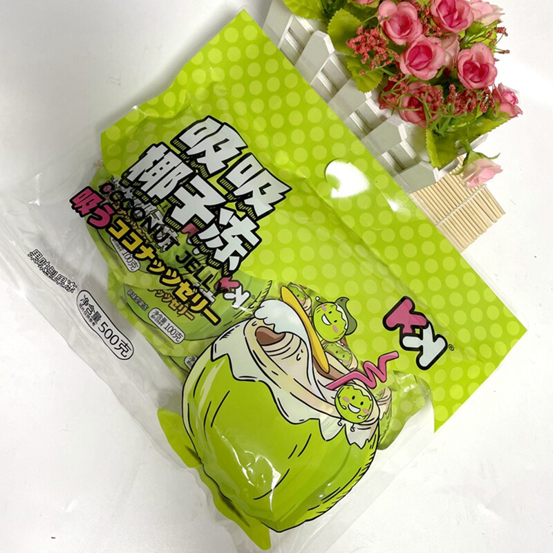 Ultra-friendly smell KK suction Coconut Jelly Fruity Jam Summer Cool Food Casual Fruit Can Suck Pudding Mesh Red Snacks