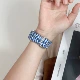 W Синий и белый (однократное плетение регулируется)