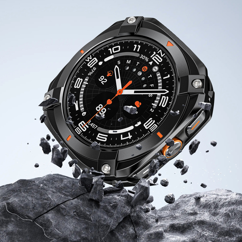 Cyber Cut-Out Anti-Fall Metal Protective Case Suitable for Samsung Watch7 Ultra2025 Watch Protective Case 47mm