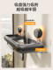 Suction Cup Shower Holder, No-Drill Bathroom Shelf, Wall-Mounted Shower Room Storage for Shower Gel and Shampoo