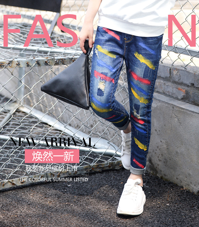 Pantalon fille 6301KZ131 en toile - Ref 2064784 Image 13