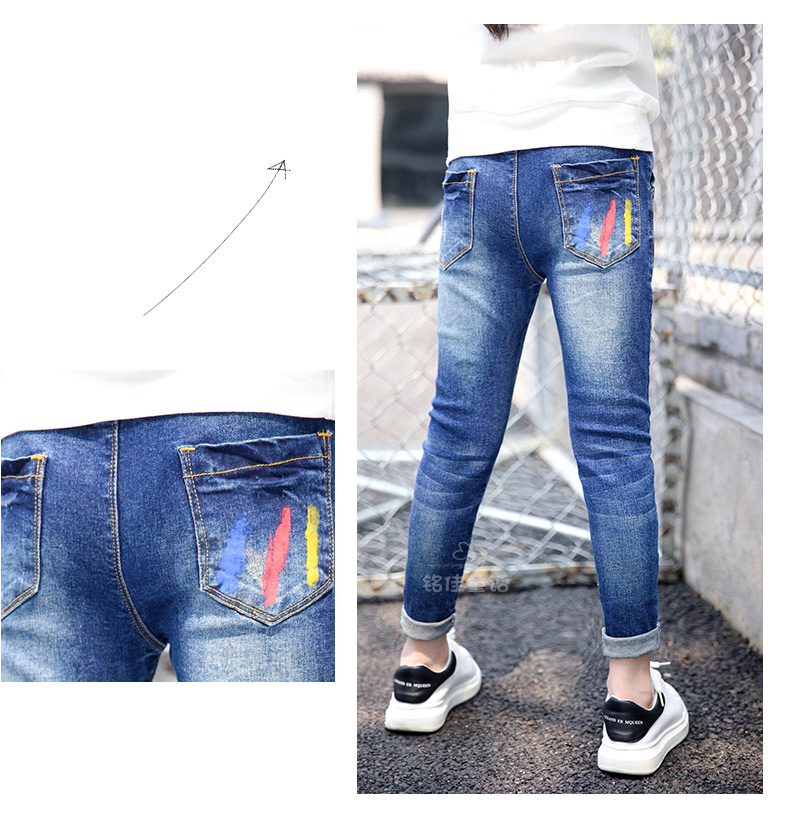 Pantalon fille 6301KZ131 en toile - Ref 2064784 Image 31