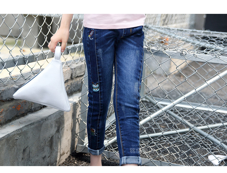 Pantalon fille 6301KZ007 en toile - Ref 2064783 Image 33