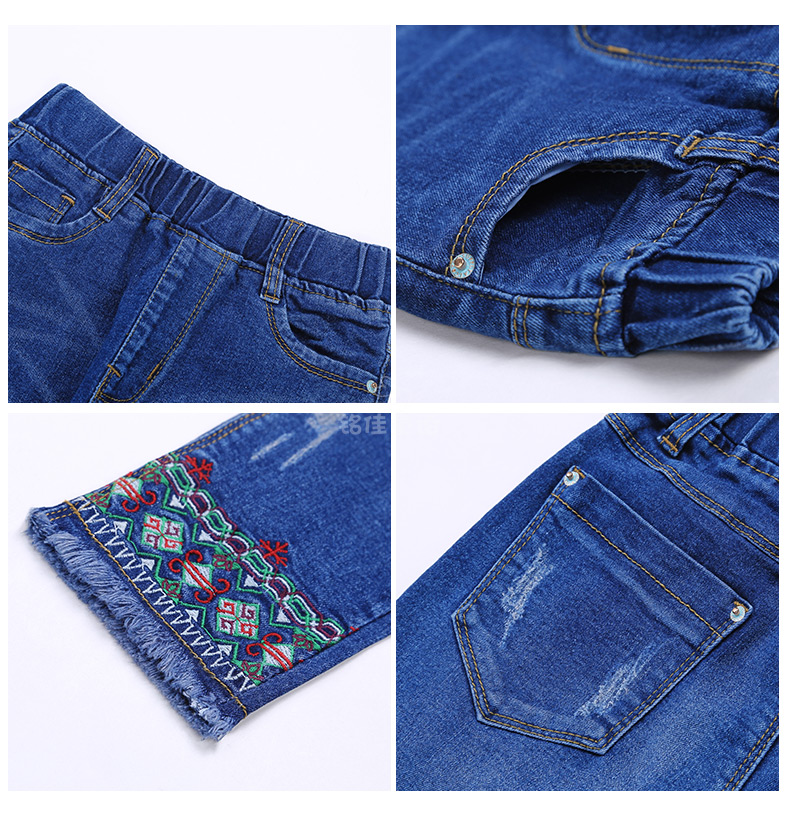 Pantalon fille 6301KZ007 en toile - Ref 2064783 Image 57