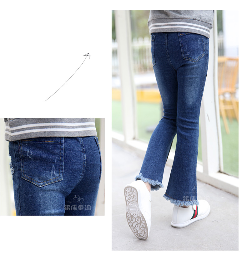 Pantalon fille 6363KZ228 en toile - Ref 2065209 Image 43