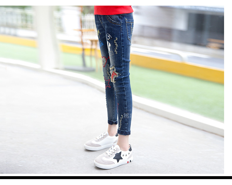 Pantalon fille 6355KZ241 en toile - Ref 2065206 Image 44