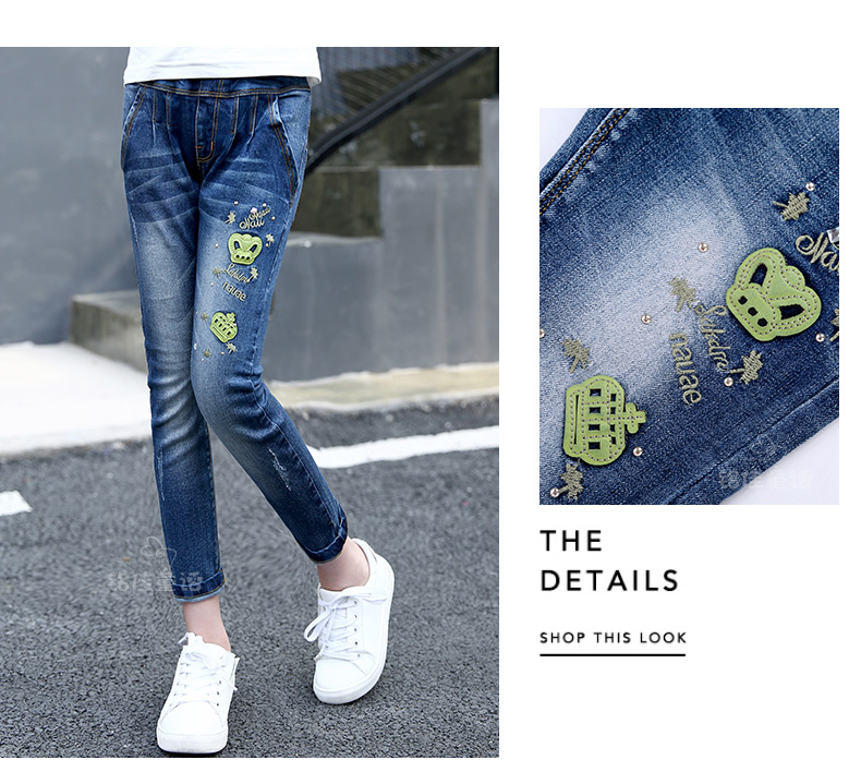 Pantalon fille 6302KZ038 en toile - Ref 2065205 Image 26