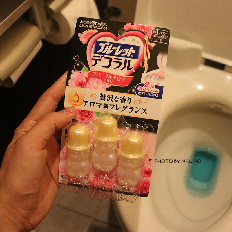 Japan Xiaolin Pharmaceutical cleaning toilet Toilet Blooming toilet Toilet Blossom gel New version of fragrant water Taste Powder Bottle Floras