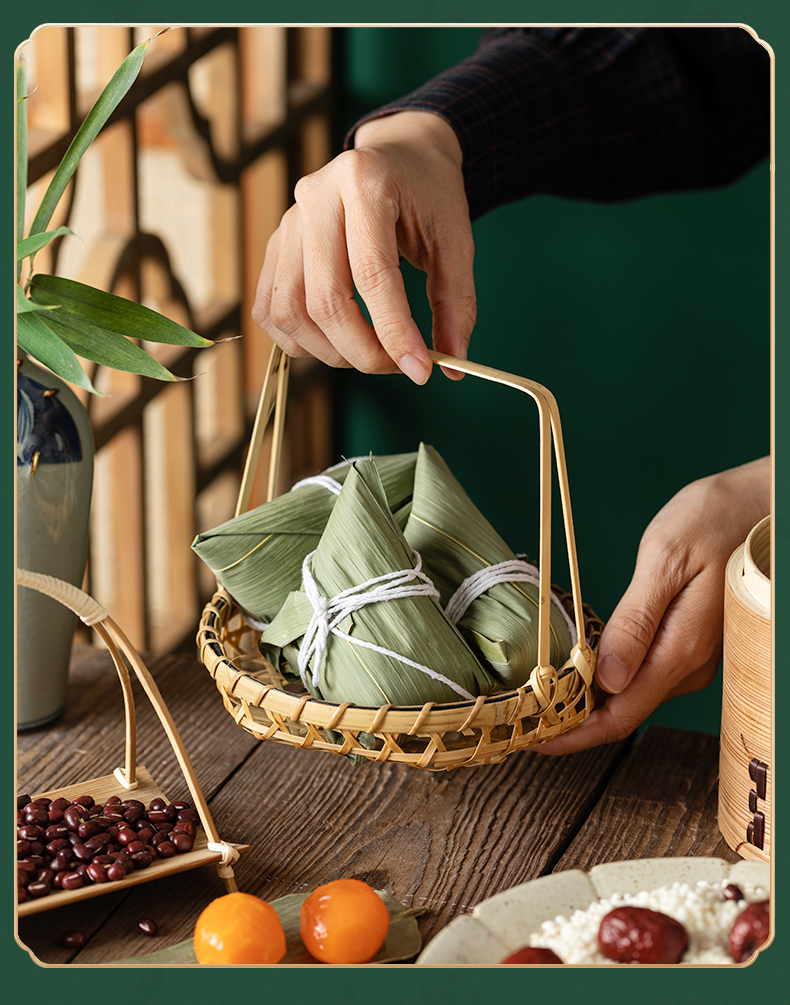 【中國直郵】 山滿田 乾粽葉 麻竹葉 中號約7-9cm 50張 送麻繩