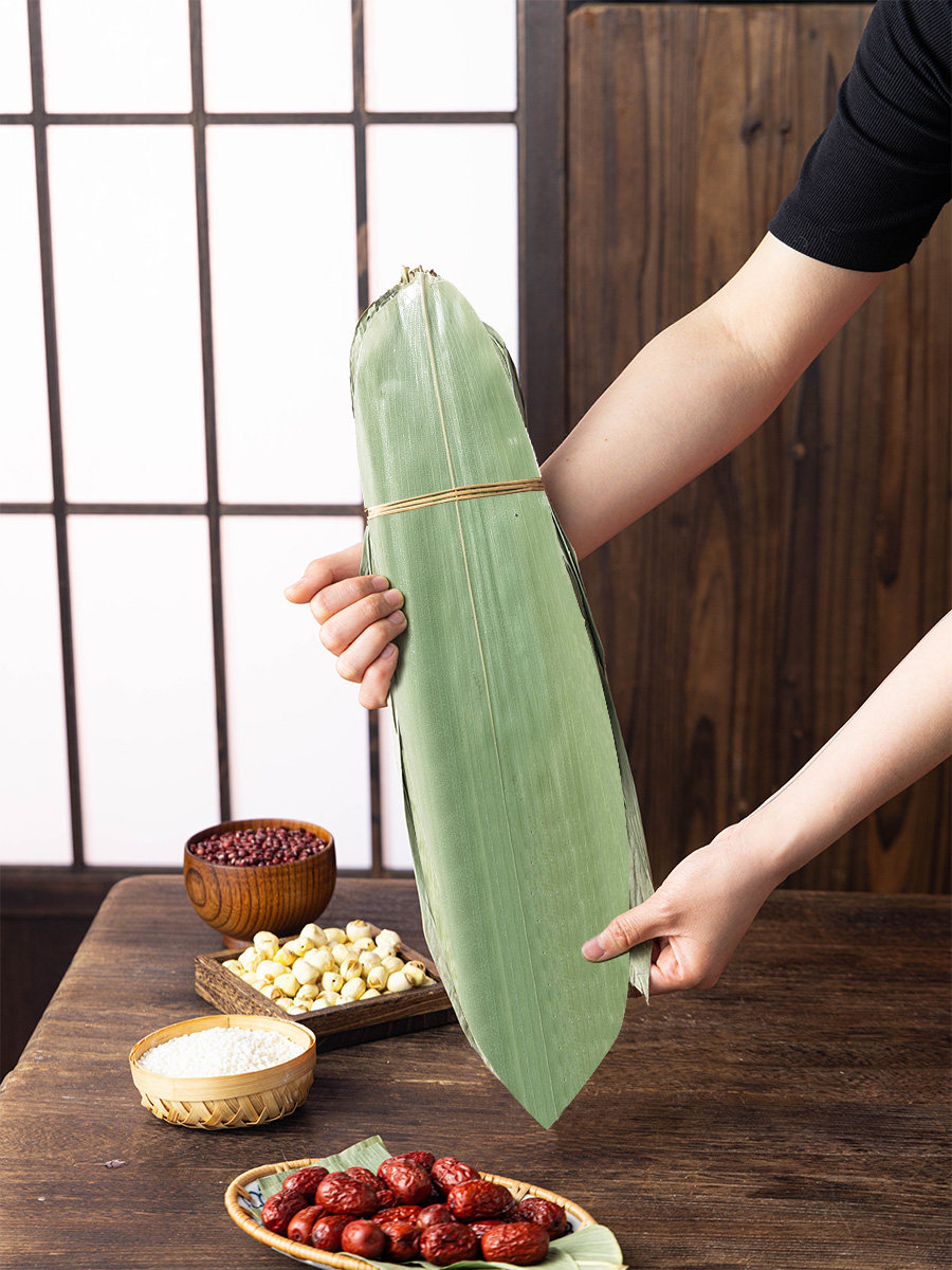 【中國直郵】 山滿田 乾粽葉 麻竹葉 中號約7-9cm 50張 送麻繩
