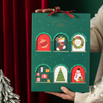 Christmas celebration Christmas gift box creative gift bag cookie candy nougat gift packaging box baking empty box