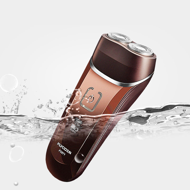 Two-head flying-section shaved-hob intelligent adult electric fs871 rechargeable with 2 heads full body anti-washable water men