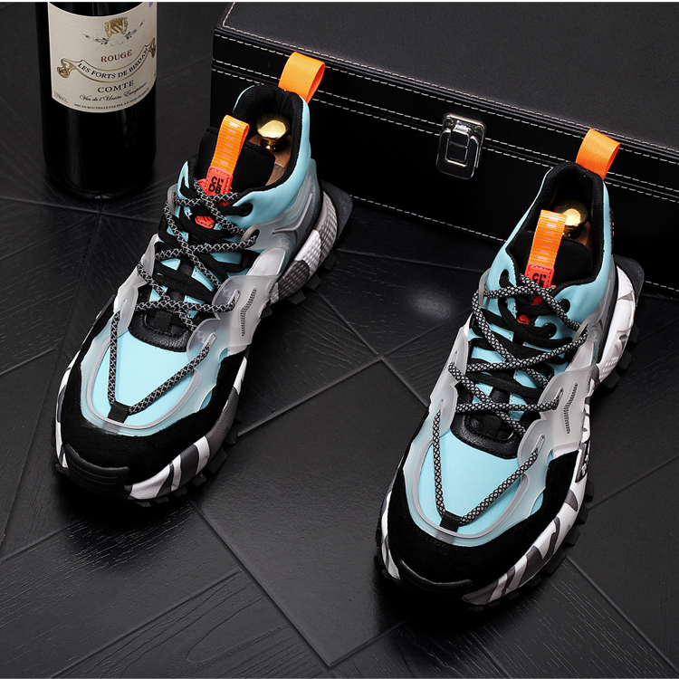 European station men's shoes tide spring and autumn old shoes men's trend all-match Korean version heightening thick bottom sports casual shoes tide shoes