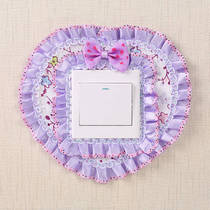 Fabric switch sticker new discount home decoration sticker 86 model four small fresh switch decoration dustproof