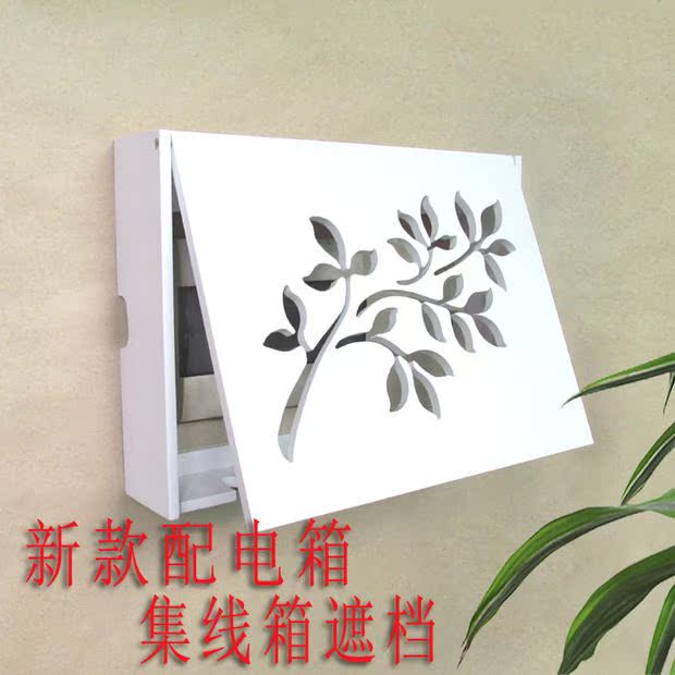 Hộp phân phối phía trước hộp phân phối hộp tắc hộp công tắc nguồn đặt hộp nắp bộ định tuyến trang trí hộp lưu trữ - Cái hộp thùng gỗ trang trí