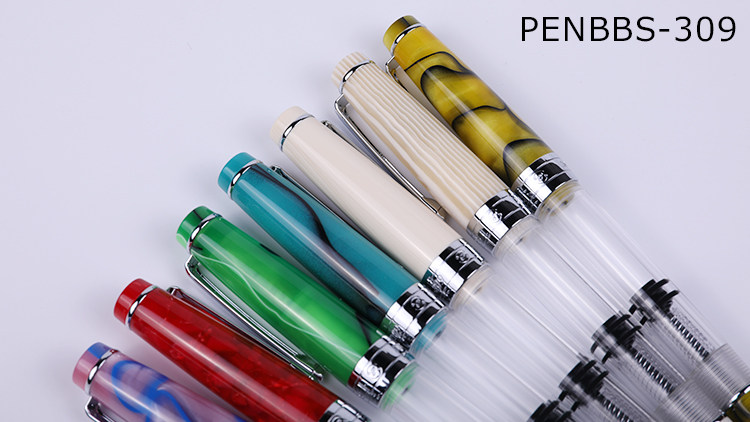 Ручка перьевая 坛笔penbbs309紫云树莓草莓冰夏威夷幻境莓莓夏日活塞钢笔送礼棒