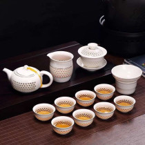 Linglong honeycomb hollow tea set set