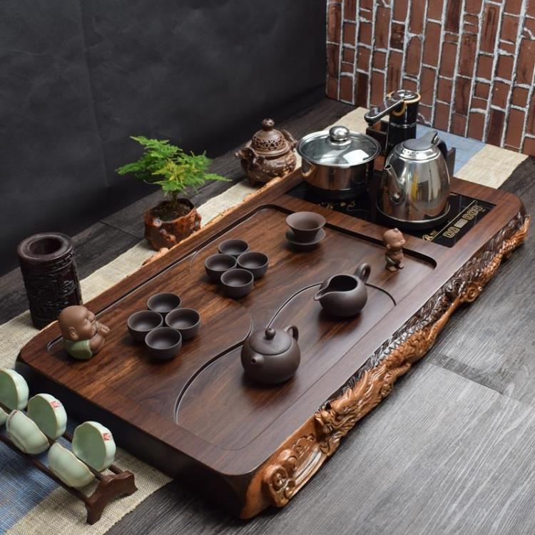 Whole Black Sandalwood Tea Tray Rectangular Tea Tray Solid Wood Home Fu Tea With Tea Sea Tea NTU drainage