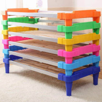 幼儿园午睡午休塑料木板床专用床叠叠床宝宝儿童托管小床睡床特价