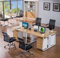 Staff office table and chair combination 4 people simple modern staff computer desk screen partition card seat furniture