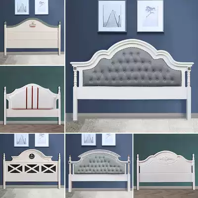 Bed head board soft bag simple modern children's backplane custom solid wood 1 5 single buy double separate American bed head