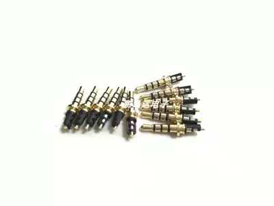Mini 2 5mm audio welding head mobile phone headset plug DIY2 5 plug four-section stereo straight head injection molding
