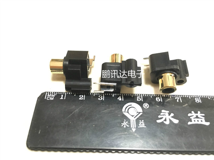 A high - quality single - row lotus plug AV audio amplifier rca socket